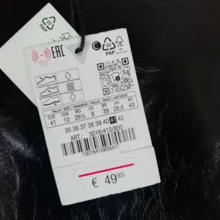 Botas altas Zara negras