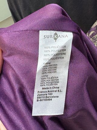 Vestido Morado Talla M