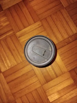 Vaso térmico metálico verde y negro