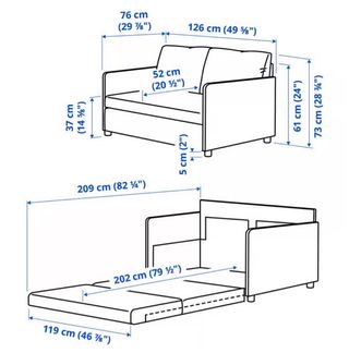 Sofá cama extensible gris como nuevo.