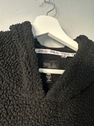 Sudadera Fila Negra Peluche