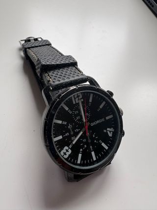 Reloj Giorgie Negro y Plateado