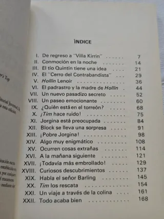 Los cinco en el cerro del contrabandista.