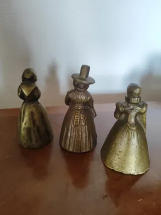 Conjunto 3 campanas bronce antiguas