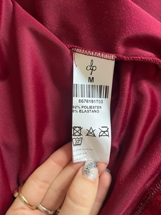 Top Terciopelo Rojo Manga Larga