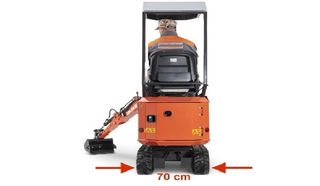 RETROEXCAVADORA KUBOTA GIRATORIA de 650 kg A 7 Ton