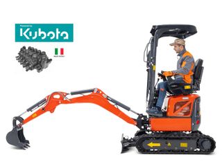 RETROEXCAVADORA KUBOTA GIRATORIA de 650 kg A 7 Ton
