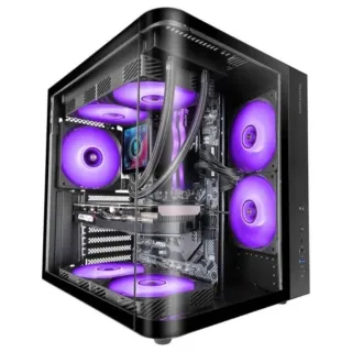 Caja Mars Gaming MC-CURV ATX negra