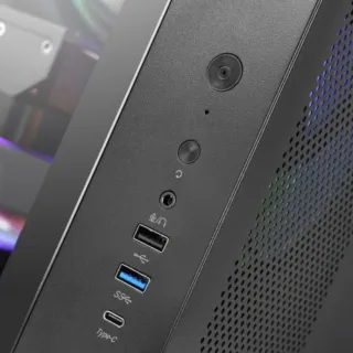 Caja Mars Gaming MC-CURV ATX negra