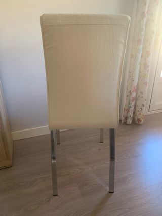 Sillas de comedor con estructura metálica