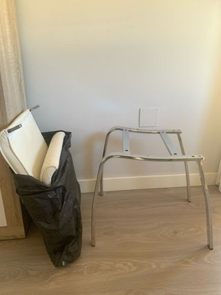 Sillas de comedor con estructura metálica