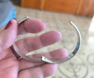 Esclava chapada en plata