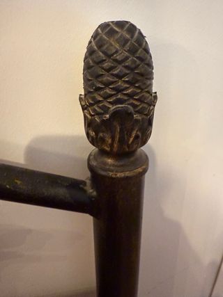 Cabecero forja negro vintage