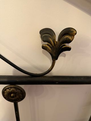 Cabecero forja negro vintage