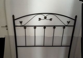 Cabecero forja negro vintage