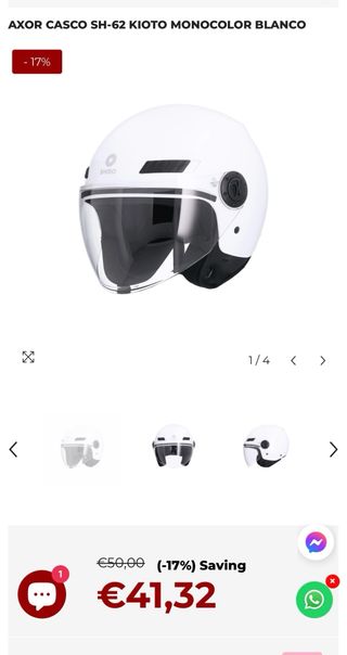 Casco Moto Shiro Azul