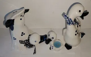 Set 5 Paperelle Ceramica Decorazione