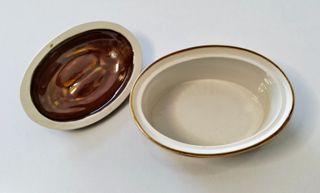 Cazuela Foie Gras Vintage Cerámica Francesa