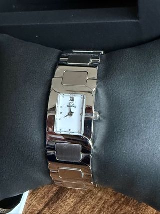 Reloj Jaguar Swiss Made Plata y Blanco