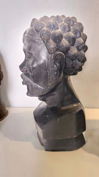 Busto Africano Arte Tribal (Ebano)