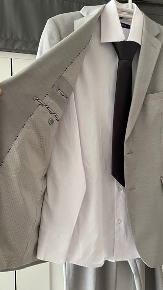 Traje de Boda Gris Claro Completo