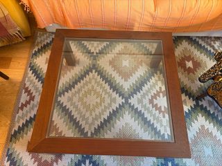 Mesa de centro madera y cristal