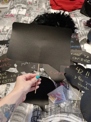 Complemento de Photocall 17 pizarras y tizas