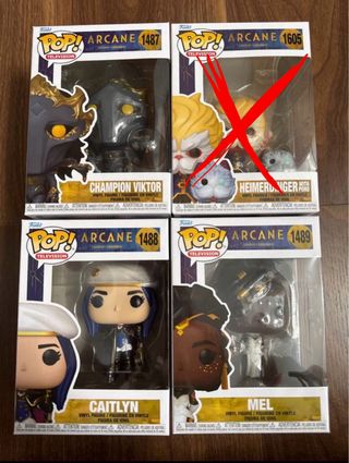 Lote Funko Pop Arcane Netflix