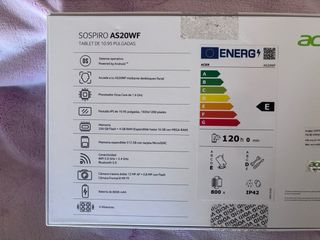 Tablet Acer Sospiro AS20WF 10.95 Pulgadas