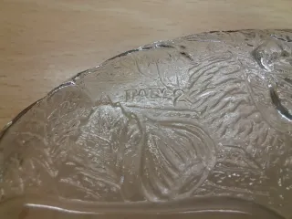 Coppia di piatti in vetro Borgonovo coll. Autunno