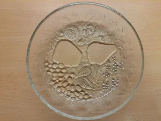 Coppia di piatti in vetro Borgonovo coll. Autunno