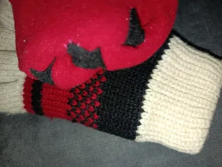 Guantes de lana con número 98