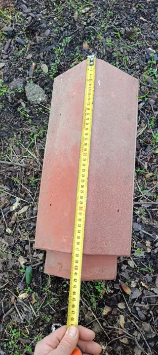 Remate angular teja cerámica mixta rojo