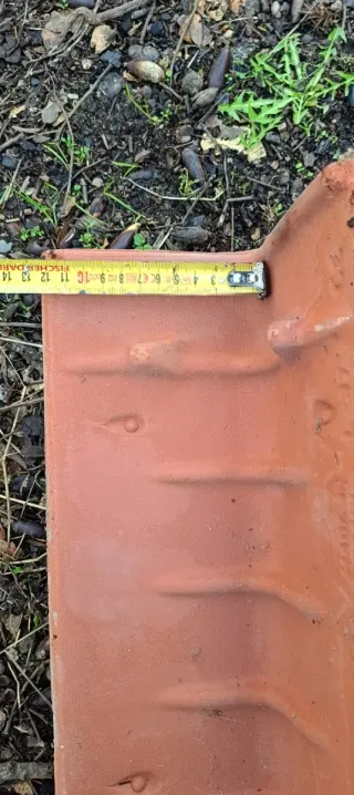 Remate angular teja cerámica mixta rojo