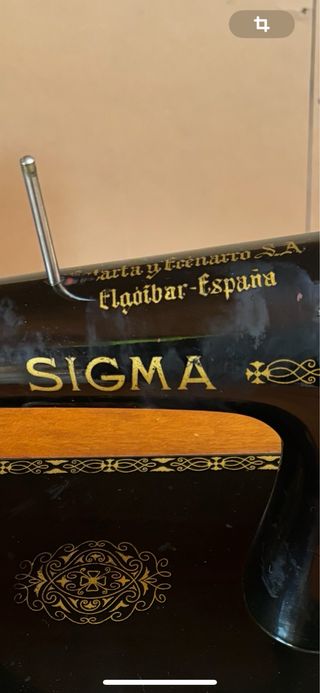 Máquina de coser antigua Marca  Sigma