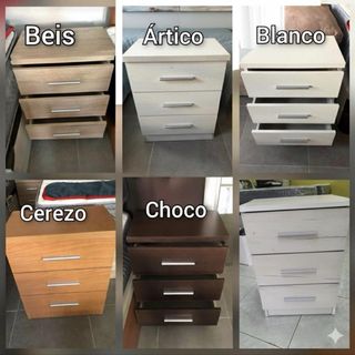 Cómoda 85€ , Mesita de Noche 80€ , Almohada 25€