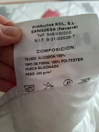 Edredón Nordico sintético cama 105