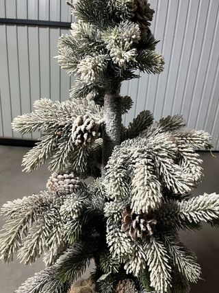 Árbol de Navidad 1m con piñas y saco