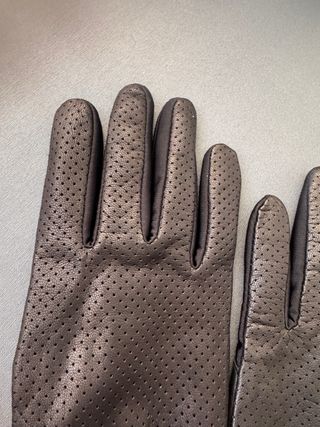 Guantes de piel Privata perforados