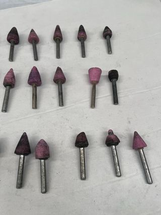 Lote de piedras abrasivas