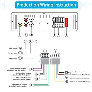 Autoradio Bluetooth CENXINY 4x65W RDS USB AUX FM