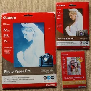 CARTUCHOS DE TINTA Y PAPEL FOTOGRÁFICO CANON