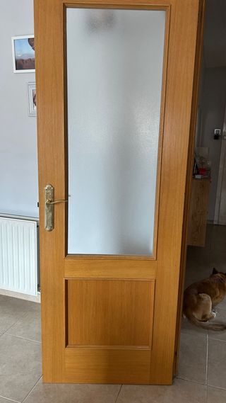 Puerta interior de madera
