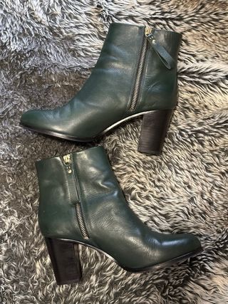 Botines verdes de tacón