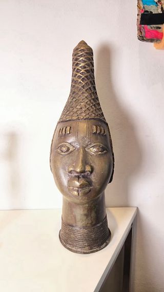 Cabeza Reina Idia Bronce Benin