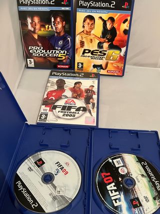 5 jogos de PlayStation 2 FIFA e PES