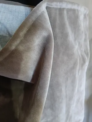 Borsa Tote Grigia in Velluto