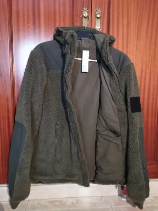 Chaqueta forro polar verde T:L