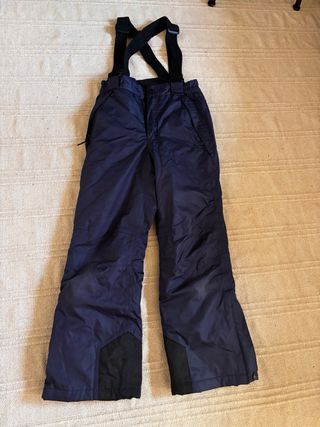 Pantalones de Nieve con Peto Azul Marino