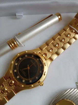 Estuche Regalo: Reloj, Gemelos, Bolígrafo, Llavero